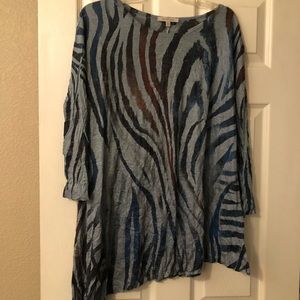 Crinkle “Tiger” Half Sleeve Shirt